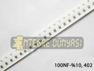 100NF 16V 402 KILIF %10 X7R Smd Kondansatör - 1