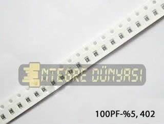 100PF 402 %5 Smd Kondansatör - 1