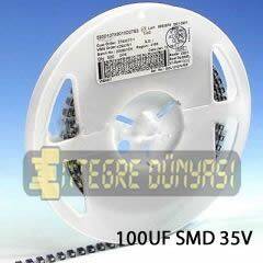 100uF 35V SMD Elektrolitik Kondansatör 85C 1000 Adet - 1