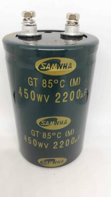 2200UF 450V Vidalı Kondansatör 85 Derece 63,5x110 - 1