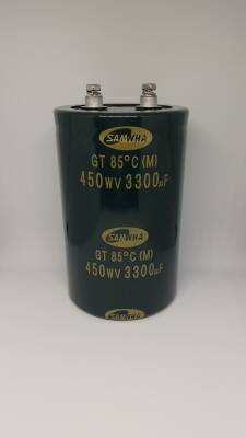 3300UF 450V Vidalı Kondansatör 85 Derece 76x120 - 1