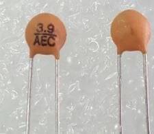3.9PF 50V ŞERİT RM:5mm Seramik Kondansatör - 1