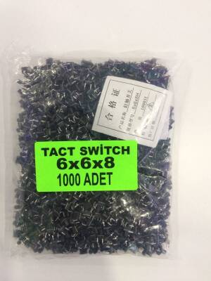6X6X8mm Tact Switch (4 bacak) - 1