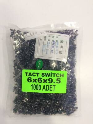 6X6X9.5mm Tact Switch (4 bacak) - 1