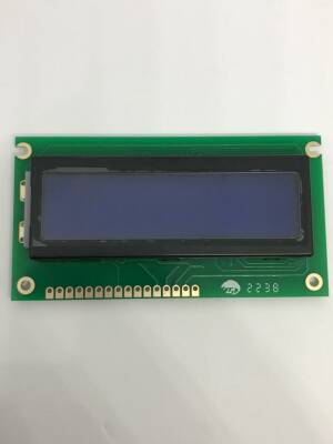 2X16 Lcd Ekran Mavi PIN ALTTA SOL BACKLIGHT ACM1602BA-NLW-BBH - 1