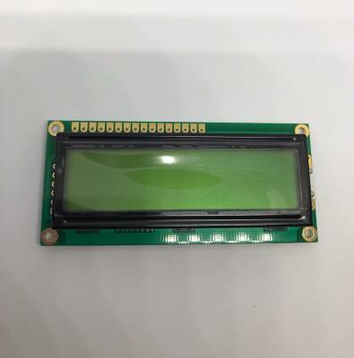 2X16 Lcd Ekran Yeşil PIN USTTE SOL BACKLIGHT ACM1602K-FL-YBH-GN - 1
