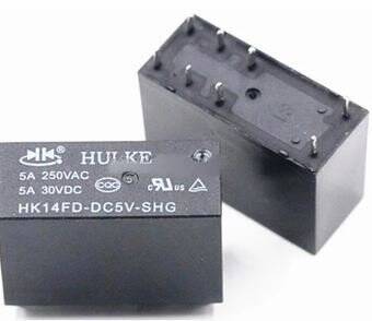 HK14FD-DC5V-SHG 5V Çift Kontak Röle - 1