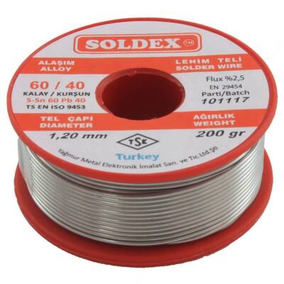 Soldex - 1.2 mm - 200 gr Lehim Teli - 1