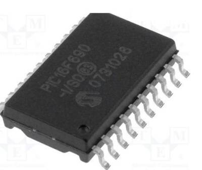 PIC16F690 I/SO SMD SOIC-20 8-Bit 20 MHz Mikroişlemci - 1