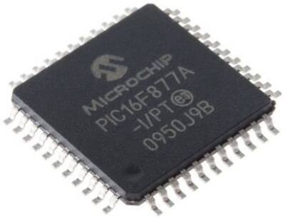 PIC16F877A I/PT SMD TQFP-44 8-Bit 20 MHz Mikroişlemci - 1